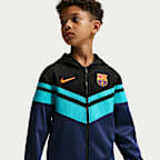 FC Barcelona Third Big Kids' Nike Dri-FIT Soccer Hooded Tracksuit