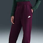 Pants holgados para niños talla grande Nike Sportswear Club Fleece