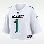 Jalen Hurts Philadelphia Eagles Women's Nike NFL Cropped Tundra Game Jersey