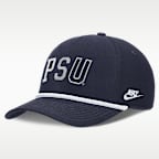 Gorra universitaria Nike ajustable para hombre Penn State Legacy Basketball Rope Rise