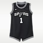 San Antonio Spurs Victor Wembanyama Icon Edition Baby Nike NBA Bodysuit