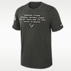 Playera Nike Dri-FIT de la NFL para hombre Houston Texans Salute to Service Slub