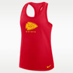 Camiseta de tirantes Nike Dri-FIT de la NFL con espalda deportiva para mujer Kansas City Chiefs Hurry Up