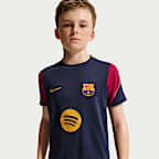 F.C. Barcelona Strike Older Kids' Nike Football Dri-FIT Short-Sleeve Top