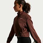 Nike Pro Therma-FIT fleeceoverdel med glidelås til store barn (jente)