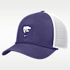 Gorra de rejilla universitaria Nike ajustable para hombre Kansas State Sideline Rope