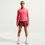 Playera de correr Dri-FIT UV de cierre de 1/4 para mujer Nike Swift
