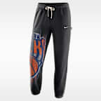 Pants de básquetbol de tejido Fleece para hombre New York Knicks Standard Issue