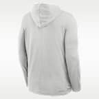 Playera de manga larga universitaria Nike Dri-FIT con gorro para hombre Ohio State Sideline