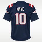 Drake Maye New England Patriots Big Kids' Nike NFL Game Jersey