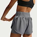 Shorts da running 2 in 1 a vita alta Dri-FIT Nike Flow – Donna