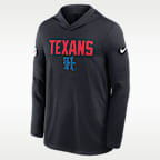 Houston Texans Pass Accuracy Men's Nike Dri-FIT NFL Long-Sleeve Hooded Top