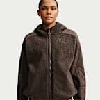 NikeSKIMS Sherpa Women's Oversized Full-Zip Hooded Jacket