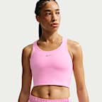 Débardeur de sport court avec brassière à maintien normal Nike Tempo pour femme