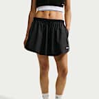 Nike Sportswear Women's Mid-Rise Scalloped-Trim Poplin Skirt