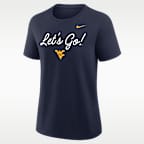 West Virginia Script Mantra Logo Women's Nike College T-Shirt