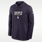 Minnesota Vikings Rivalries Collection Sideline Men's Nike Dri-FIT NFL Long-Sleeve Hooded Top