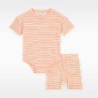 Nike ReadySet Baby (0-9M) Bodysuit and Shorts Set