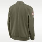 Kansas City Chiefs Salute to Service Sideline Men's Nike NFL Full-Zip Bomber Jacket