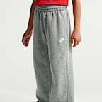 Pants holgados con dobladillo abierto para niños Nike Sportswear