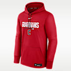 Cleveland Guardians Authentic Collection Men's Nike Therma MLB Pullover Hoodie