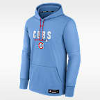 Chicago Cubs Authentic Collection Men's Nike Therma MLB Pullover Hoodie