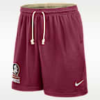 Shorts reversibles universitarios Nike Dri-FIT para hombre Florida State Courtside