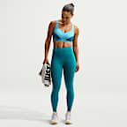 สปอร์ตบราผู้หญิงแบบปรับได้เสริมฟองน้ำ Nike Indy High Support