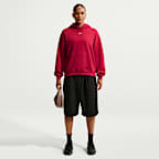 Sudadera con gorro sin cierre oversized para mujer Nike Studio Fleece Medium Weight