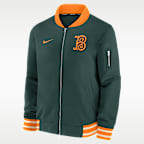 Chamarra bomber Nike de la MLB de cierre completo para hombre Baltimore Orioles Authentic Collection City Connect