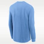 North Carolina Legacy Arched Logo Men's Nike College Long-Sleeve T-Shirt