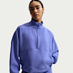 Playera Dri-FIT oversized de medio cierre para mujer Nike 24.7 ImpossiblySoft