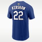 Clayton Kershaw Los Angeles Dodgers 2025 World Series Champion Gold Series Men's Nike MLB T-Shirt