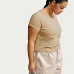 Nike Sportswear Chill Knit Women's Cropped T-Shirt (Plus Size)