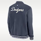 Los Angeles Dodgers Authentic Collection City Connect Men's Nike MLB Full-Zip Bomber Jacket