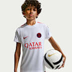 Haut de foot à manches courtes Nike Football Dri-FIT Paris Saint-Germain Strike pour ado