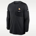 Minnesota Vikings Sideline Coach Men's Nike Dri-FIT NFL Long-Sleeve Top