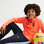 Pants de fútbol Nike de tejido Knit Dri-FIT para niños talla grande Uruguay Academy Pro