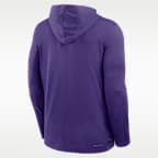 LSU Sideline Men's Nike Dri-FIT College Long-Sleeve Hooded Top