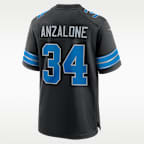 Jersey de fútbol americano Nike de la NFL Game para hombre Alex Anzalone Detroit Lions