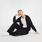 나이키 스포츠웨어 칠 테리 여성 미드라이즈 프렌치 테리 오픈 헴 스웻팬츠