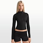 Chamarra de cierre completo de cuello alto para mujer NikeSKIMS Matte