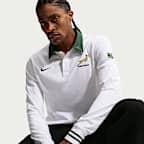 Rugbytröja Springboks Away Nike med långa ärmar för män