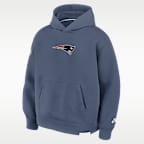 Sudadera con gorro sin cierre Nike de la NFL para hombre New England Patriots Rivalries Collection Oversized Tech Fleece