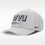 West Virginia On-Field Primetime Rise Men's Nike College Adjustable Hat