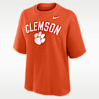 Clemson Arch Over Logo Boxy Women's Nike College T-Shirt