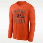 Playera de manga larga Nike Dri-FIT de la NFL de los Cincinnati Bengals para hombre, línea Essential