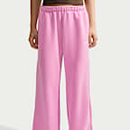 Pants de tiro medio y pierna amplia para mujer Nike Studio Fleece Medium Weight
