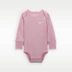 Body Nike Baby Essentials s dlouhým rukávem pro kojence (3 kusy)