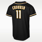 Jackson Chourio Milwaukee Brewers Big Kids' Nike MLB Replica Fashion Jersey